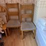 6 solid oak dining chairs Image 3