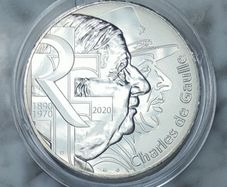 France 10 Euro Silver (.333) Uncirculated Coin 2020 - Charles De Gaulle - Appeal of June 18 - Charles De Gaulle