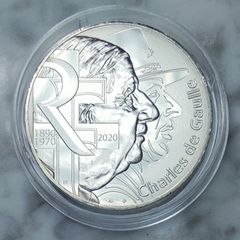 France 10 Euro Silver (.333) Uncirculated Coin 2020 - Charles De Gaulle - Appeal of June 18 - Charles De Gaulle