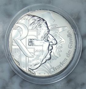 France 10 Euro Silver (.333) Uncirculated Coin 2020 - Charles De Gaulle - Appeal of June 18 - Charles De Gaulle