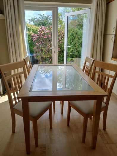 Solid Wood Table & Chairs