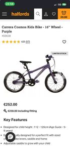 Carrera cosmos 16 bike