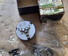 BISON-BIAL CT-80P Precision Lathe Chuck 80mm 3-Jaw Self-Centering New NOS 1983.