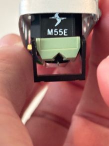 Shure M55e cartridge with headshell
