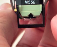 Shure M55e cartridge with headshell