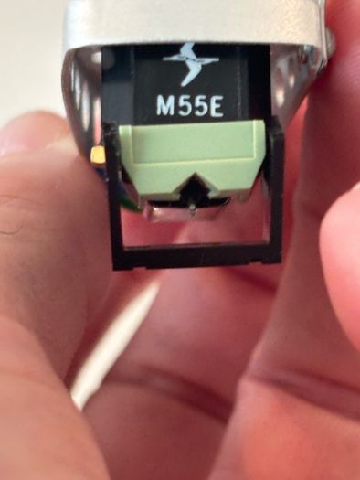 Shure M55e cartridge with headshell