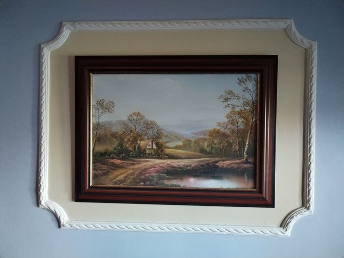 Framed Picture - Country Cottage Scenic View - Suit many areas of your home, Hall Way, Dinning Room, Lounge, Sitting etc