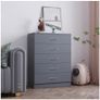 BRAND NEW 5 Drawers Shoe Cabinet Cupboard Shoe Storage Organizer Pull Down Wooden Furniture Unit Image 4