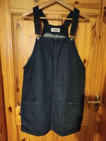 Denim dungarees dress