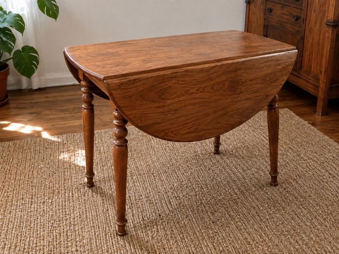 Vintage Ethan Allen Heirloom Solid Maple Drop Leaf Dining Table