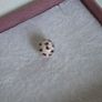 Pandora pink fluttering butterflies charm, featuring delicate black cutout butterfly motifs set against a soft pink enamel.Excellent condition.Hallmarked Image 4