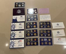 USA Kennedy 6 Proof Sets x 46 Coins