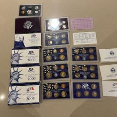 USA Kennedy 6 Proof Sets x 46 Coins