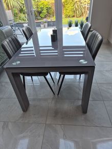 Dining table and chairs