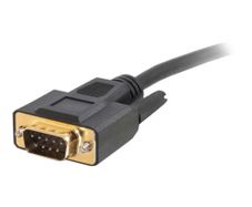 C2G Velocity DB9 Male to 3.5mm Male Adapter Cable - Serial cable - stereo mini jack (M) to DB-9 (M) - 50 cm - molded, thumbscrews - black