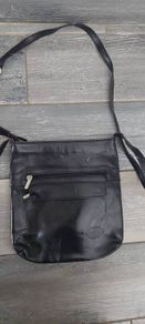 black leather cross body bag