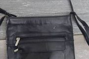 black leather cross body bag