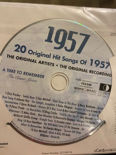 Birthday cd 1957