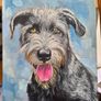 Irish Wolfhound - oil painting Image 5