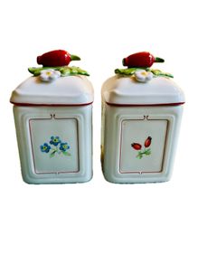 Vintage Villeroy and Boch Petit Fleur Canisters