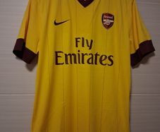 Arsenal Jersey. Official Nike Arsenal Mens Away Jersey From Season 2010/2011. Authentic Original From The Time.Not A Modern Day Remake.