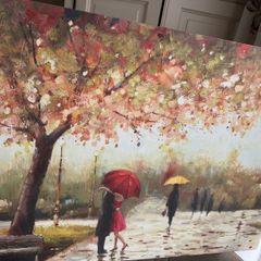 Autumn park Canvas Wall art