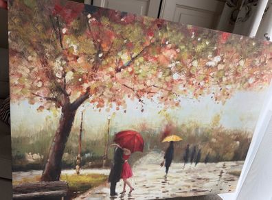 Autumn park Canvas Wall art
