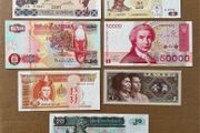 7 Different Banknotes