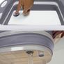 Washing Up Bowl with Integrated Chopping Board 3 in 1 Foldable Vegetable Basket, Basin Tub with Drain, Silicone Cutting Board & Multifunctional Dish Tub for Kitchen and Camping, Grey Image 2