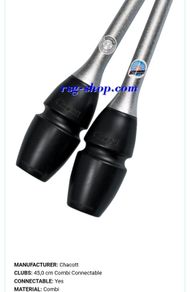 Hi-Grip rubber clubs Chacott 45cm for rhythmic gymnastics