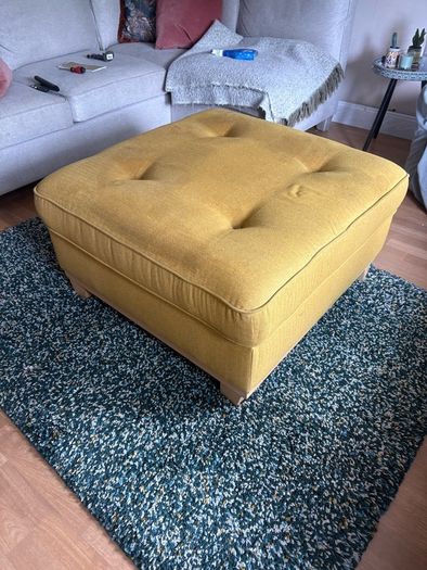 3 seater sofa and footstool