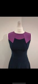 Diva Catwalk Navy blue purple cocktail dress