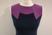 Diva Catwalk Navy blue purple cocktail dress