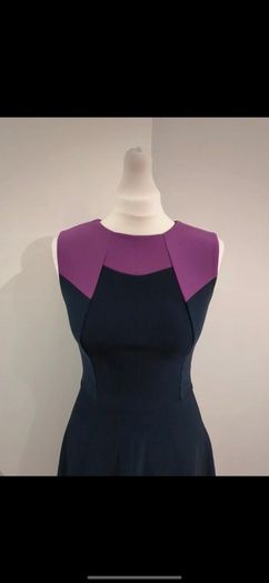 Diva Catwalk Navy blue purple cocktail dress