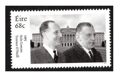 2015 Ireland 50th Anniversary of the Meeting of Sean Lemass and Terence O'Neill Commemorative Stamps Mint Never Hinged (MNH)
