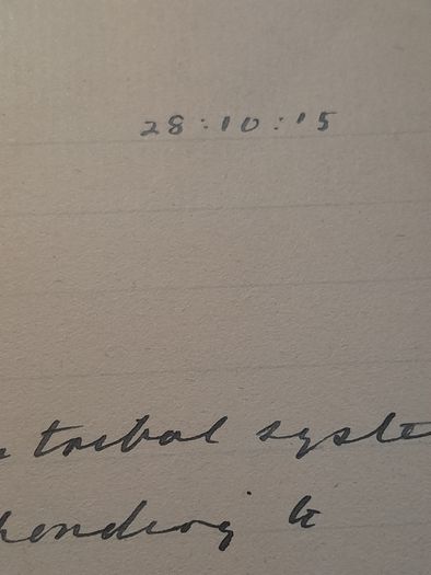two hand written books