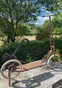 Vintage Triang bike scooter c. 1945 .