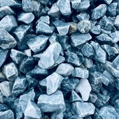 Icy blue stones, cobbles, pebbles, chippings
