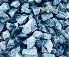 Icy blue stones, cobbles, pebbles, chippings
