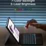 Inateck Keyboard Case for iPad Pro 11 inch (M4) 2024, Detachable Keyboard for iPad Pro 11 inch (M4) 2024, 7-Color Backlight with Trackpad, Vertically/Horizontally, KB04111-11 (Gray) Image 4