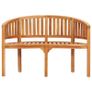 Banana Bench 120 cm Solid Teak Wood Image 2