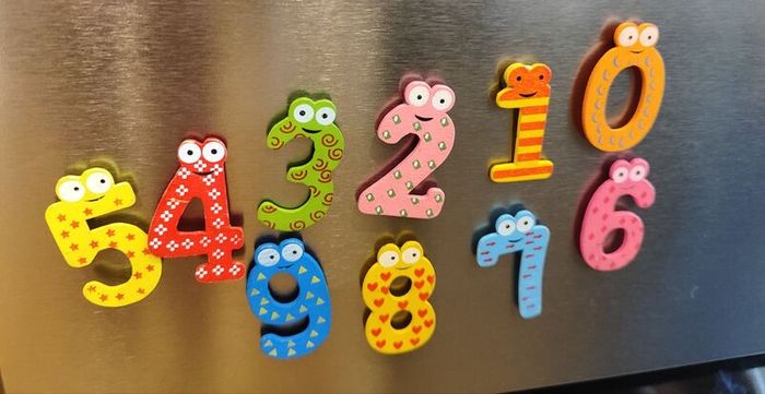 Fridge number magnets