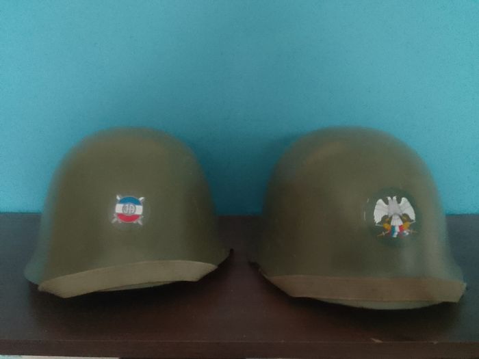 Army helmets