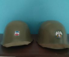 Army helmets