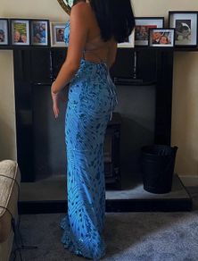 blue debs dress