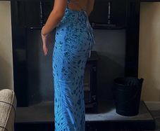 blue debs dress