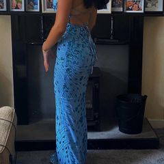 blue debs dress