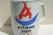 ATHENS 2004 OLYMPICS (games logo) - a porcelain souvenir/merchandise mug