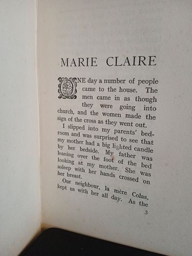 Marie Claire by Marguerite Audoux. Translated by John N. Raphael (HQ07)