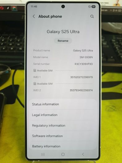 Brand New Samsung Galaxy S25 Ultra 256GB 12GB